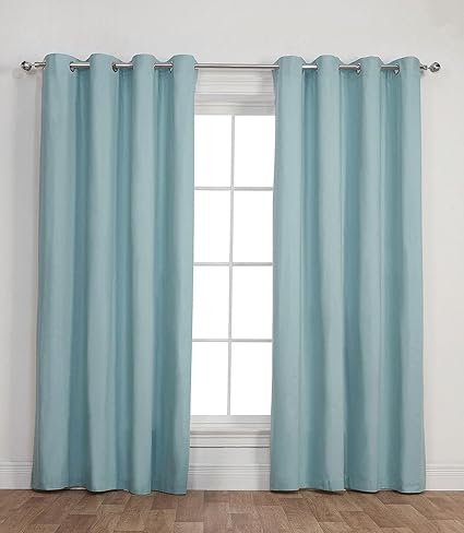 New Tesco Canvas Lined Eyelet Curtains 66 X 90 168cm X 229cm