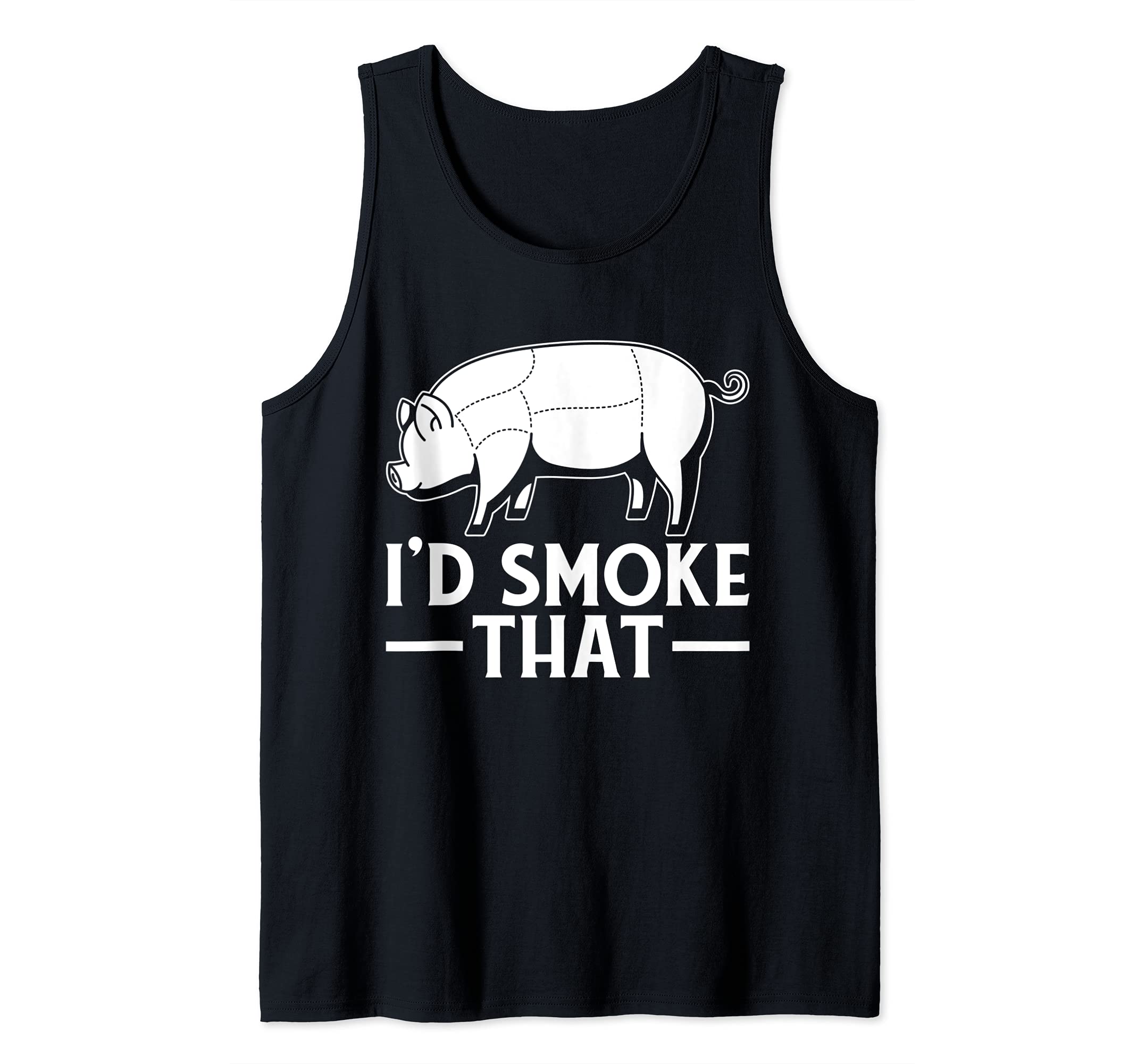 Id Smoke That Funny Grillmaster BBQ Chef Grilling Barbecue Tank Top