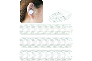 OXDFK 120 PCS Disposable Waterproof Ear Patches for Shower, Soft Cotton Baby Waterproof Ear Stickers Ear Covers, with Waterproof Cotton Ear Plugs for Swimming Shower Surfing and Other Water Sports