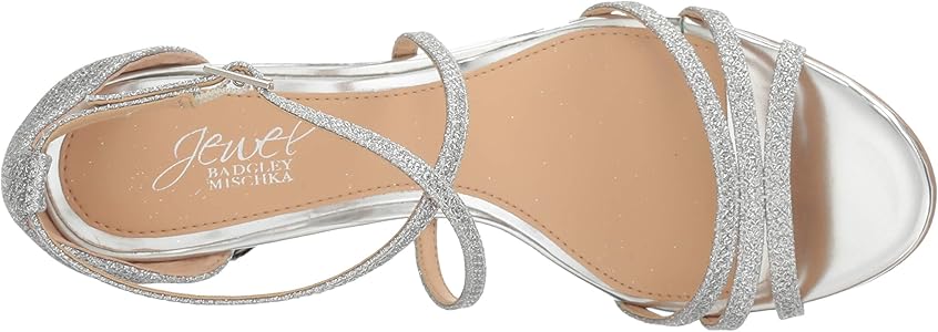 jewel badgley mischka hunt evening wedge sandals