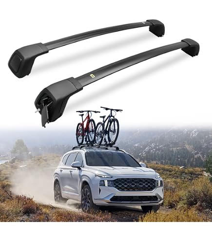 EZREXPM Roof Rack Cross Bars For Cadillac XT6 2020-2025 - Aluminum Cargo Carrier Bars For Side Rails, Easy Install, 220 Lbs Capacity