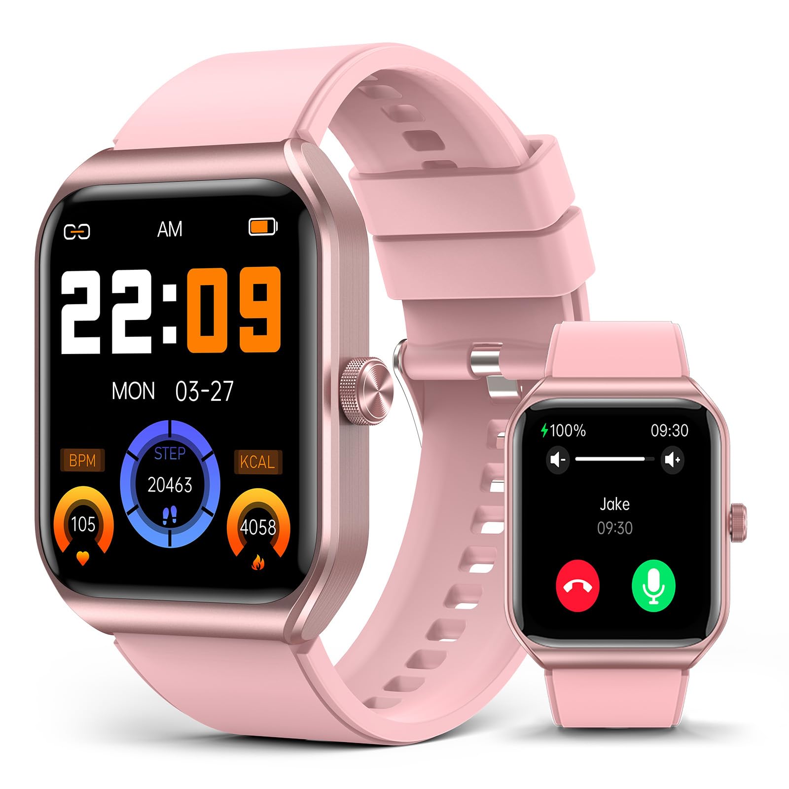Photo 1 of BooaBei Smart Watch for Women with SOS Emergency Alert, 1.91" GPS Watcher with 100+ Sports Modes, Blood Pressure/Blood Oxygen/Heart Rate/Sleep Monitor, IP68 Waterproof Smartwatch for Android iOS