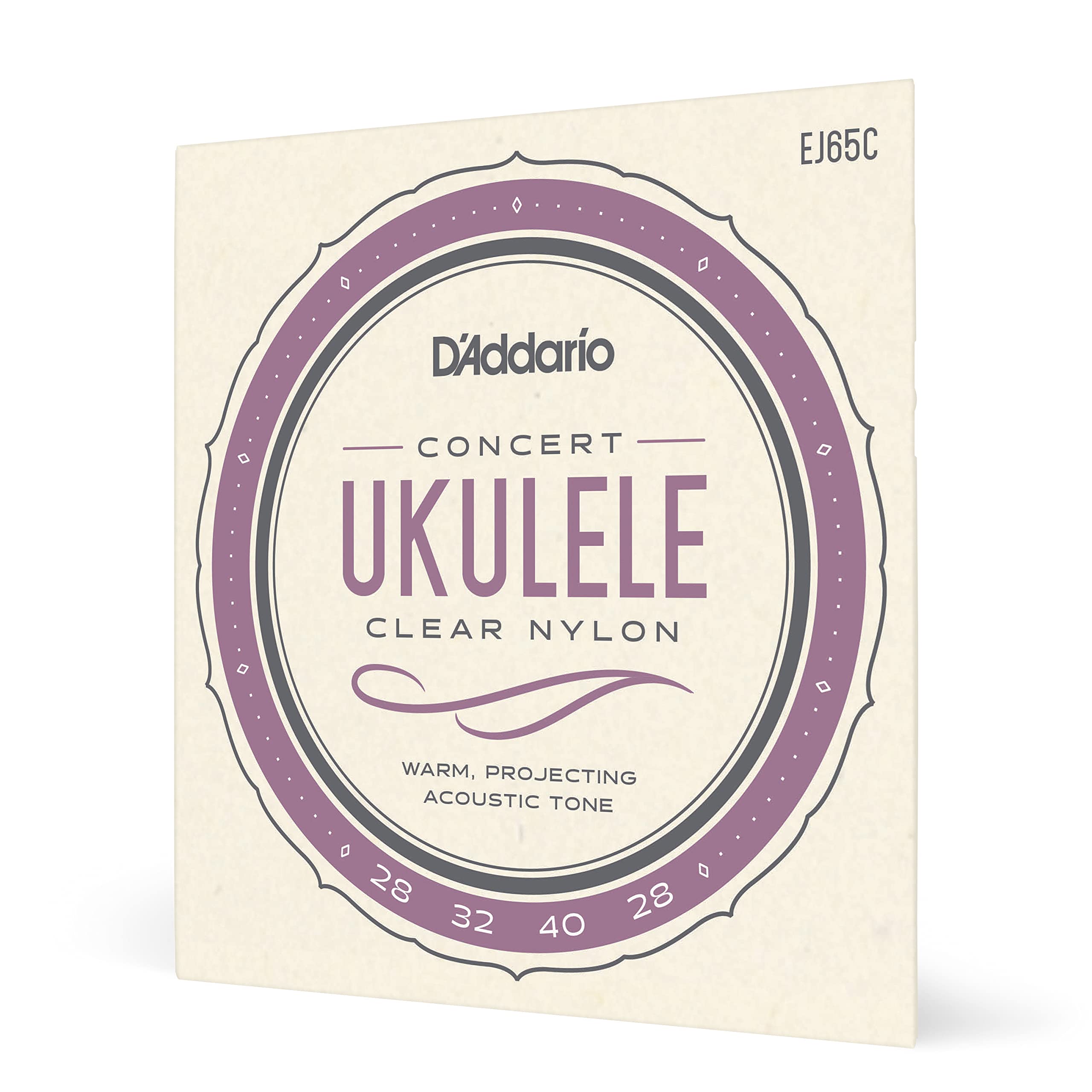 D'Addario Concert Ukulele Strings, Clear