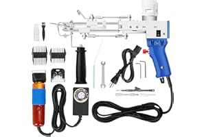 Rengue Tufting Gun with Carpet Trimmer Kit - Tufting Gun Starter Kit, Rug Making Kit with Cut Pile & Loop Pile 2 in 1, Rug Tufting Gun with Tufting Shears