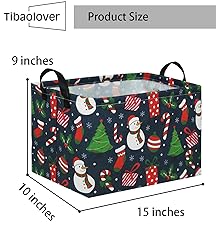 TIBAOLOVER Rectangular Christmas Basket Tree
