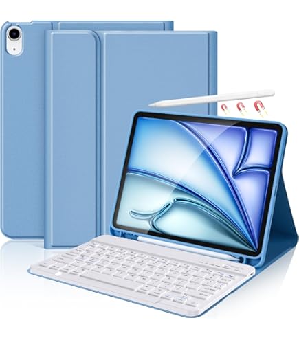 iPad Air ブルー 256gb+ Smart Keyboard Folio Amazon.com: Smart Keyboard Folio for Air 11 Inch (M3 2025/M2