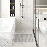 XIYUNTE Shower Mat Non Slip Anti Mould 53x53cm Clear view 8