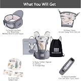 bebear Bebamour Baby Carrier Newborn to Toddler Grey 0-36 Months view 2