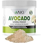 AKI Avocado Superfood Powder (6oz/170g) - Rich in Nutrients, Vitamins, Omega 3 & Antioxidants - Ideal for Smoothies, Yogurt or Milkshake Popsicles - Vegan & Non-GMO