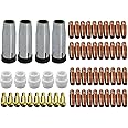 RIVERWELD 24KD MB24 Contact Tip .035" Conical Gas Nozzle Tip Holder Fit 24KD MB24 MIG MAG Co2 Welding Torch 59pcs