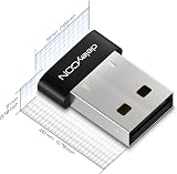 deleyCON Bluetooth 4.0 USB Adapter Stick Plug Play Windows 10 10m Range Black view 3