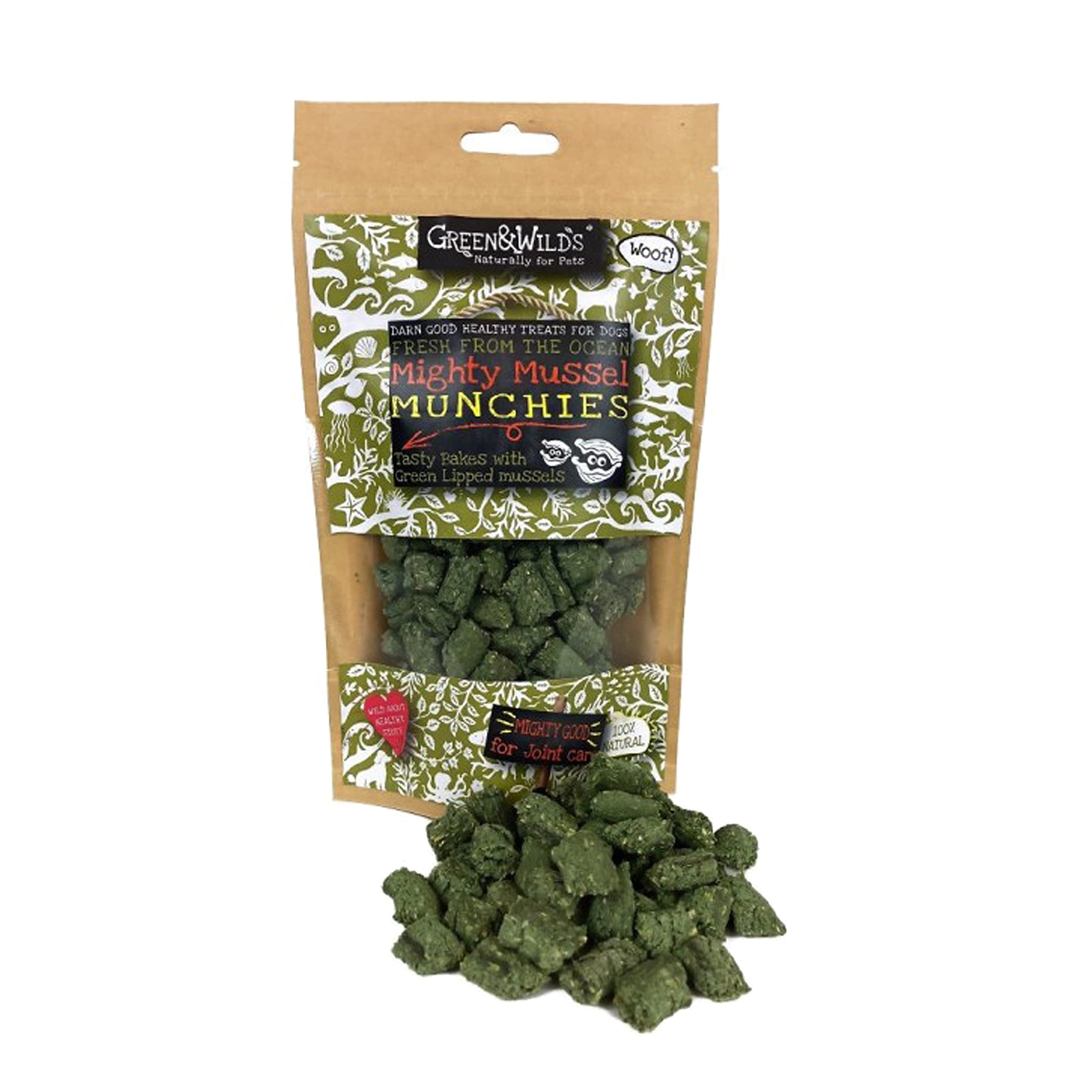 Green & Wilds Eco Dog TREATS - Mighty Mussel Munchies