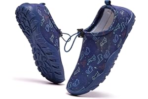 JouraLiyon Kids Water Shoes Toddler Girls Boys Wide Barefoot Aqua Socks Non-Slip,Breathable,Quick Dry,Beach,Swim,Pool