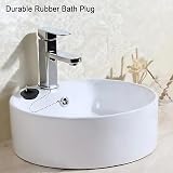 YUNYU 2 Pcs Universal Sink Plug with Chain 42-45mm Rubber Stopper view 7