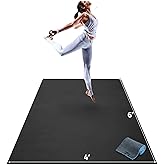 Gorilla Mats Large Yoga Mat – 6'x4', 7'x5' (8mm) Extra Thick & Wide Non-Slip Exercise Mat for Home Gym Flooring – Ultra Comfortable Workout Floor Mat for Barefoot Fitness, Anti Fatigue, Stretching