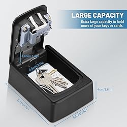 Key Lock Box Wall Mounted,4 Digit Combination