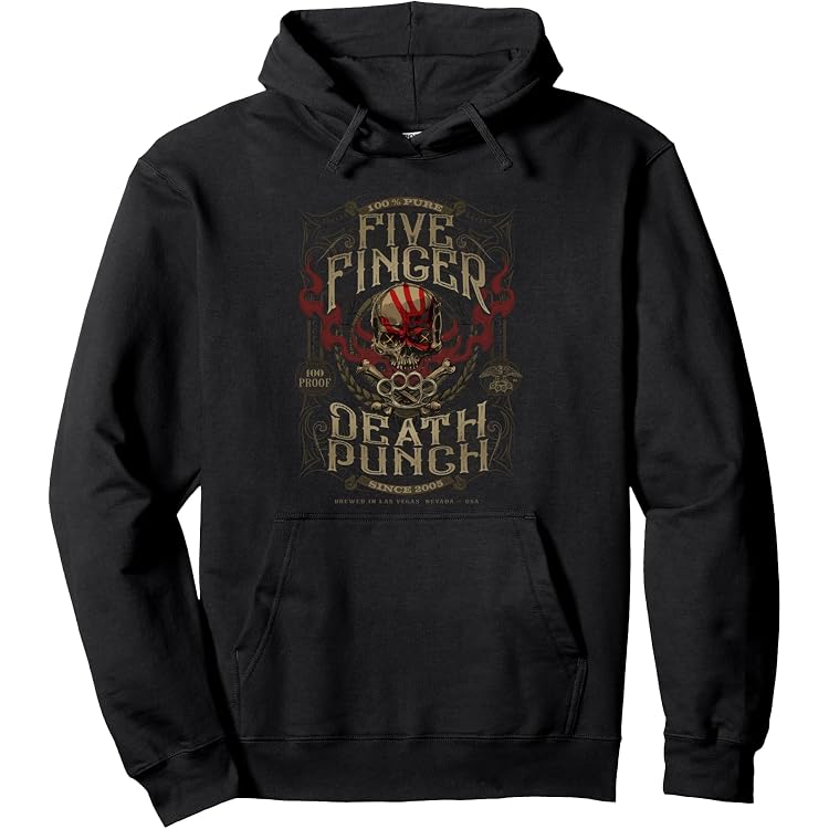 Spiral Double Death Hoody – Black Hoodie With Gothic Art Print, 100% Cotton Fleece, Small