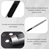 Bansusu 6 Pcs Leather Hole Puncher Tool Oval Round Hollow Punches 1.5-4mm view 3