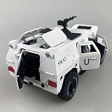 Proswon 1:24 Dong Feng M-Hero Warrior Military Off-Road Diecast Model White view 5