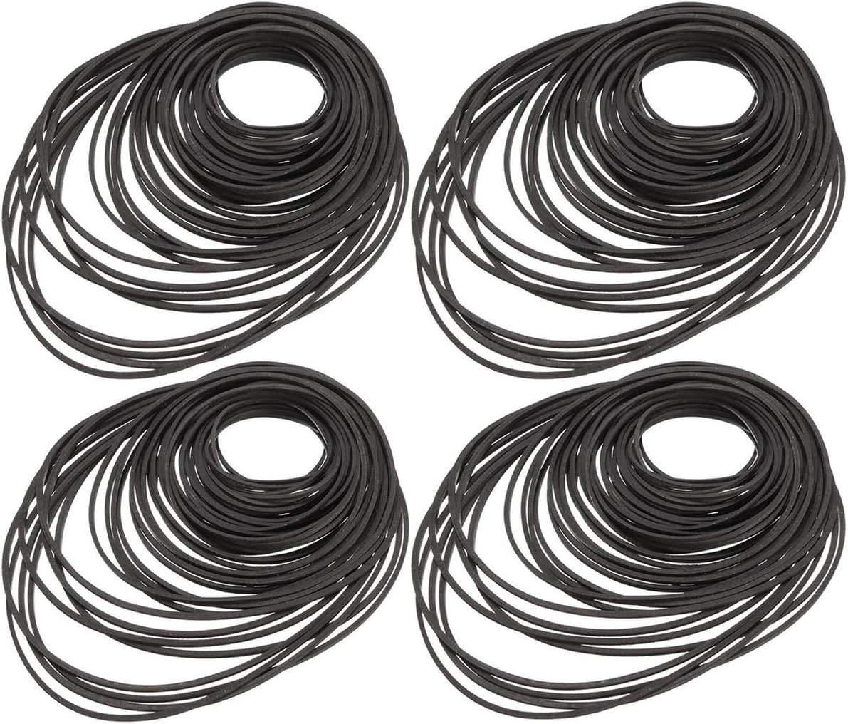 Cassette Tape Belt,Biluer 180PCS Mix Machine Square Belt Tape Machine Belts Universal Repair Belt For Recorders Video Machines Walkman DVD Drive