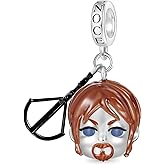 GNOCE Walking Dead Daryl Dixon Pendant Dangle Charm for Women, S925 Sterling Silver Dangle Charms for Women Wife, Valentine‘s Day, Halloween Jewelry