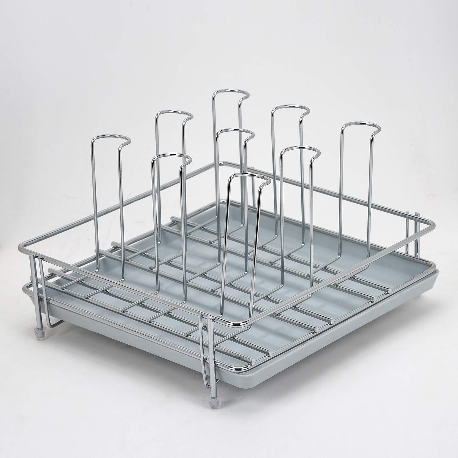 levon Stainless Steel Glass Stand for 6 and 9 Glass/Glass Holder for