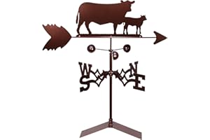 SWEN Products Cow and Calf Weathervane (Roof Mount Included)