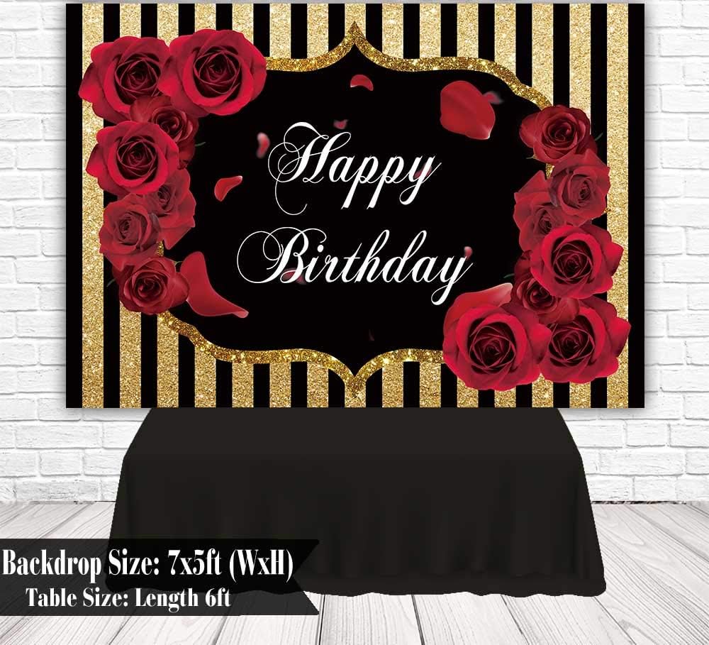 Amazon Com Funnytree 7x5ft Floral Happy Birthday Party Backdrop