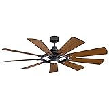 KICHLER 65 inch Gentry LED Ceiling Fan in