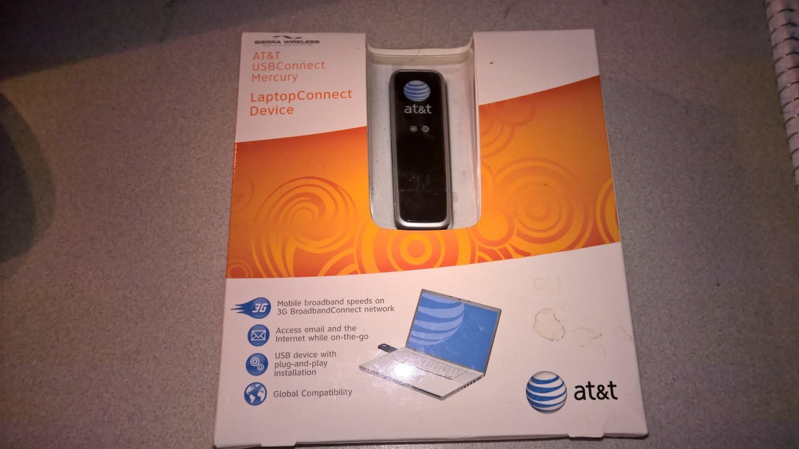 Sierra Wireless Mercury USB Modem Adaptor GSM ATnT