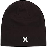 Hurley Mens Icon Staples Beanie - Lightweight Classic Loose Knitted Hat for Men