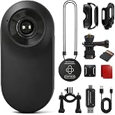 Frelisty Mini Body Camera, Audio and Video Recording, 26g Action Cam, Black | 1" Screen,16GB Memory Card, Wearable, POV, Portable, Magnetic, Thumb-size, Necklace Camera, Sport, Hiking, Cycling, Vlogging