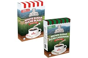 Brown Sugar And White Sugar packets 100 Of Each 5g Per Packet 200 Packets In Total. Great For Office School Camping Picnics T