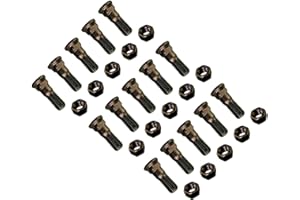 DIGGER SUPPLY 15 - Plow Bolt and Nut for Blades/Cutting Edges - 1-8 X 3 - Grade 8, Dome Head