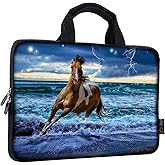 iColor 11 11.6 12 12.1 12.5 inch Laptop Carrying Bag Chromebook Case Notebook Ultrabook Bag Tablet Travel Cover Neoprene Sleeve for Apple MacBook Air Samsung Google Acer HP DELL Lenovo Asus Horse