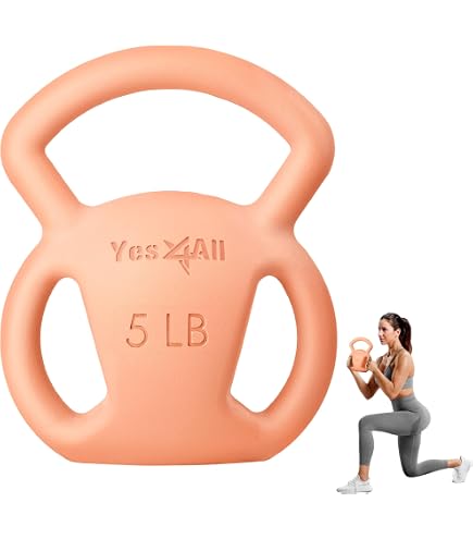 SogesPower Kettlebells souples, poids remplis de sable de fer, poids résistant aux chocs et poignée large, kettlebells souples pour femmes, hommes, enfants, kettlebells de gym à domicile, rose