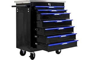 Campfun 7 Drawers Rolling Tool Chest, Tool Storage Cabinet with Wheels Rolling Tool Cart with 7 Storage Boxes, Rolling Tool Box Organizer Mechanic Tool Cart, Metal Tool Cart for Garage Workshop
