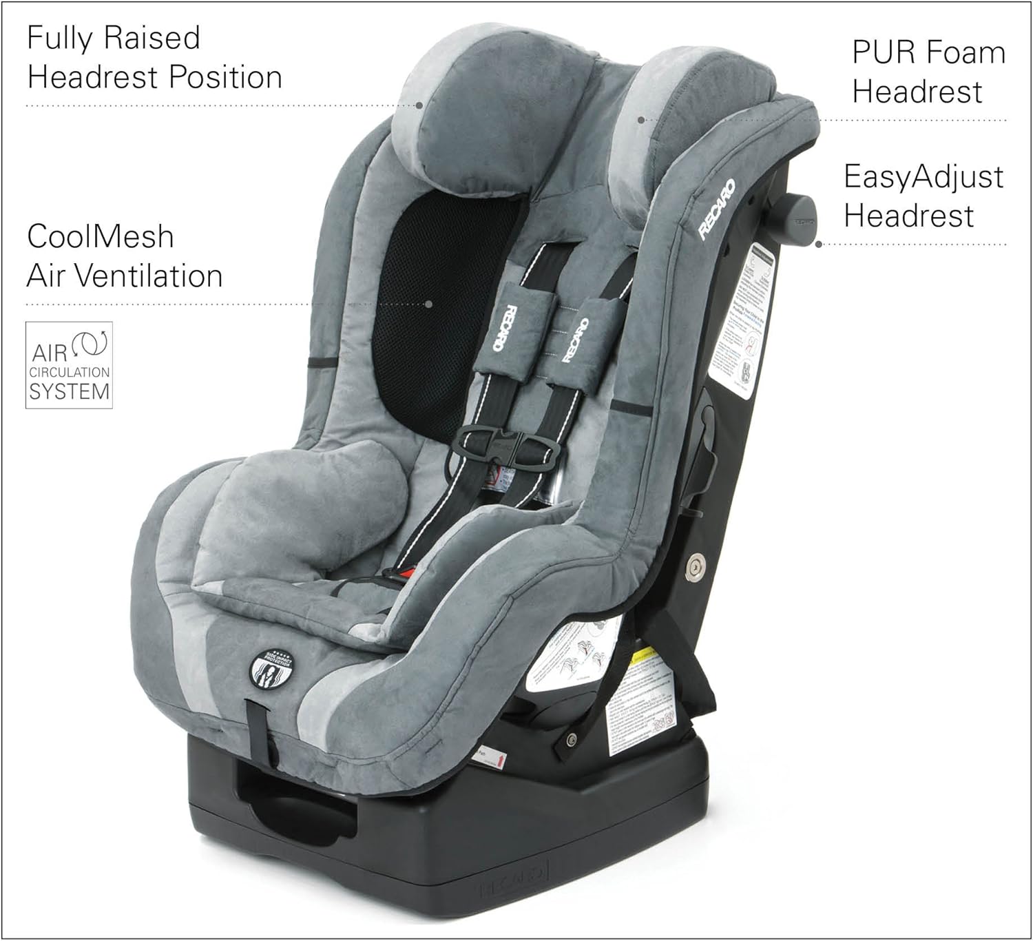 recaro performance ride convertible car seat