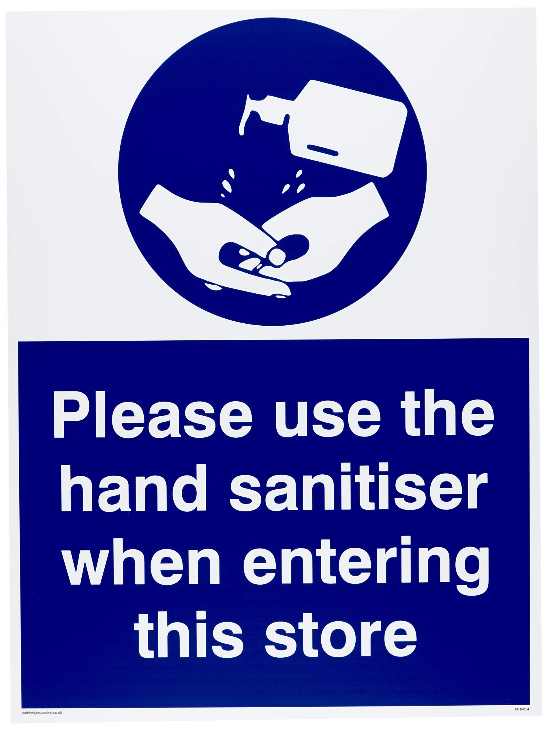Please use the hand sanitizer