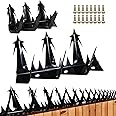 Heavy Duty Metal Fence Spikes-Anti Climb Security Spikes for Fence and Wall-Intruder and Animal Deterrent（Size74 inches）