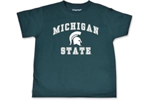 COLLEGE KIDS NCAA Michigan State Spartans Toddler Short Sleeve Tee, 3 Toddler, Dark Green