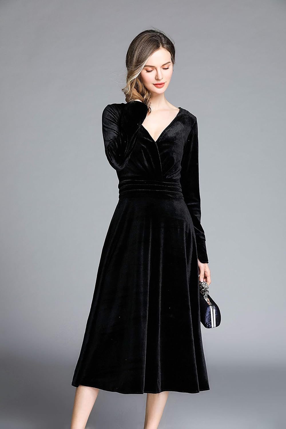 velvet one piece gown