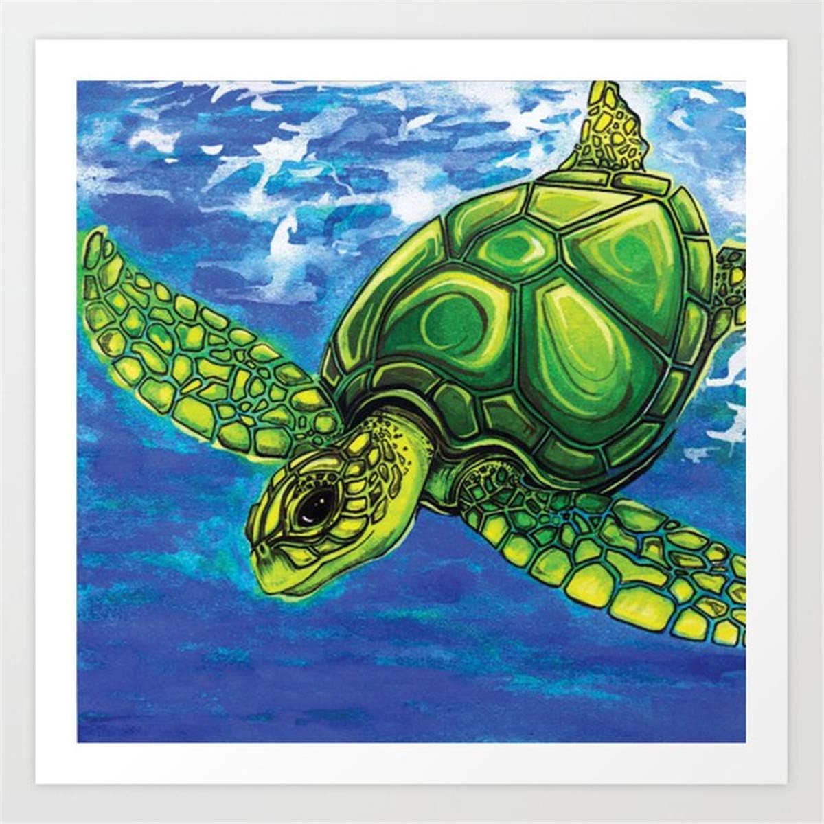 mlpnko DIY Painting by numbers Sea turtle DIY Oil Painting by Numbers