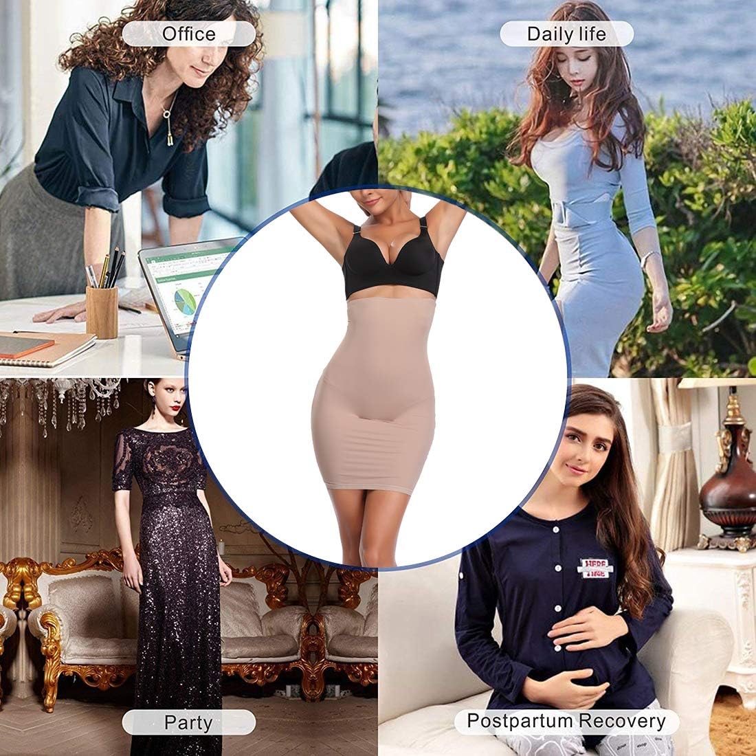 Joyshaper Half Slips for Under Dresses Women Tummy Control Seamless Slip Slimming Shapewear at  Women’s Clothing store
