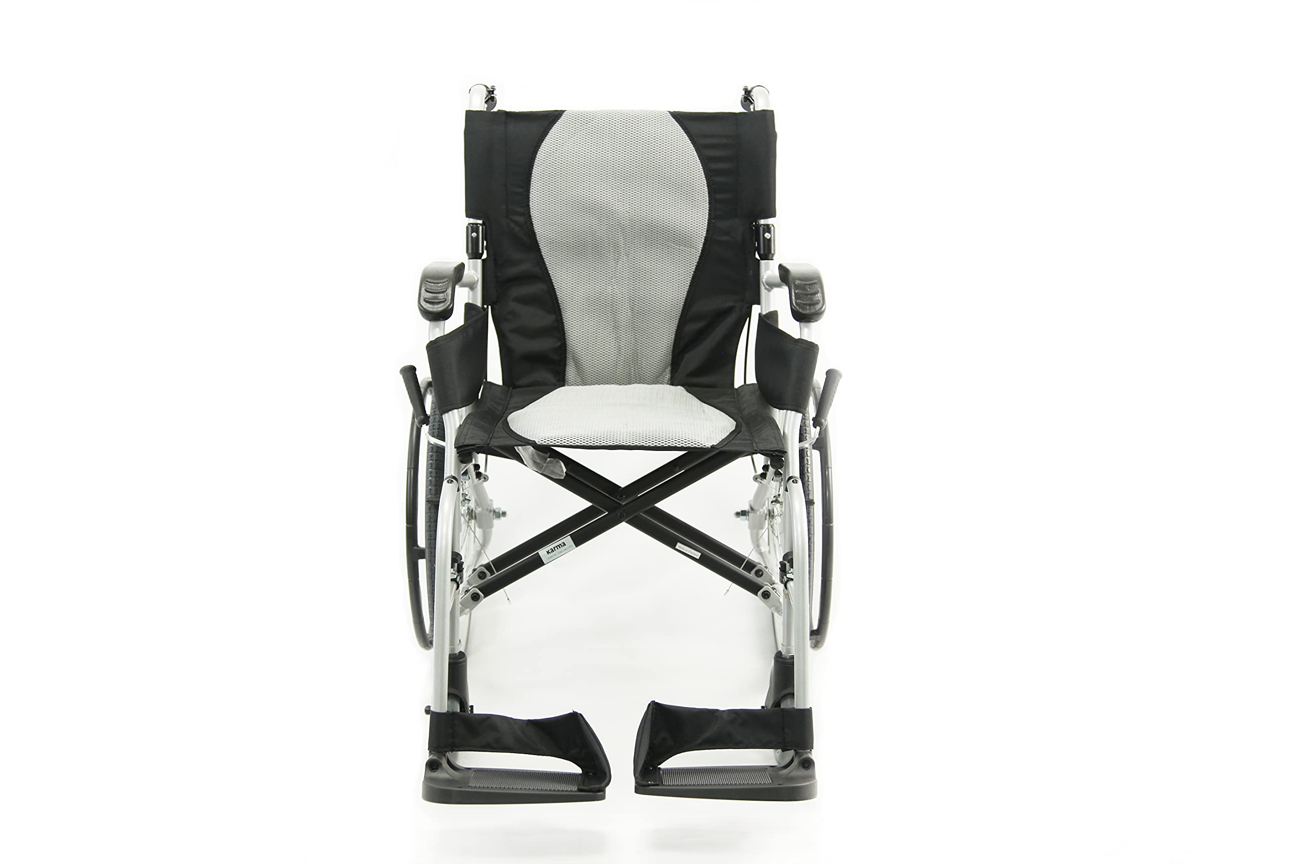 Karman K-2512 19 lbs Ultra Light Ergonomic Wheelchair with Removable Footrest