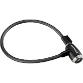 Kryptonite KryptoFlex Bike Lock Cable, 2FT/6FT/10FT Long, 12mm Steel Cable | Flexible anti-theft security lock for bicycles, gates and sports equipment. Combination and keyed bike lock