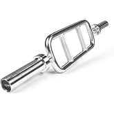 CAP 2-Inch Olympic Triceps Bar, Chrome, 200lb Capacity | Neutral-grip triceps bar, Olympic plate loading, Triceps extensions, Hammer curls and upper-body training
