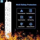 PARTH Surge Protected Extension Lead 10m 6 Socket with Switches UKCA BS1363A view 5