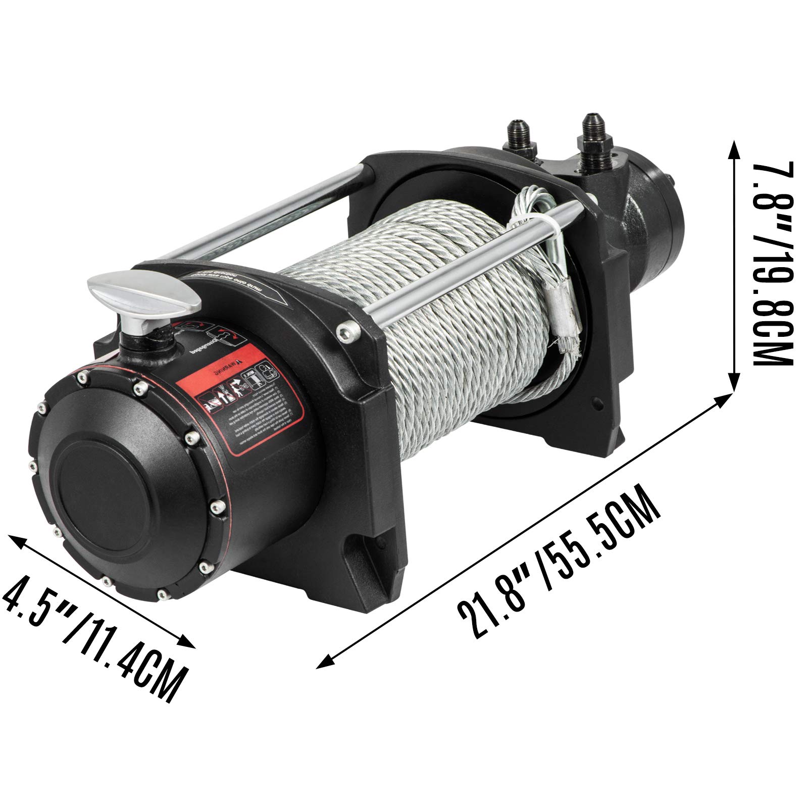 Buy Vevor Industrial Hydraulic Winch 10000lbs Hydraulic Anchor Winch