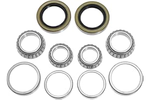 SHUNMO Trailer Axle Wheel Bearing Kit, Bearing Grease Seal for Boat Trailers Hub for L68149 L44649 L44610 L68111 for 3500lb 1-3/8" to 1-1/16" Splindle